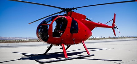 Red Helicopter on tarmac