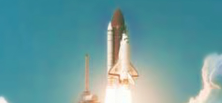 launching space shuttle