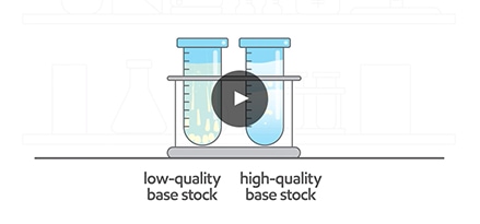 Low quality and high quality base stock.