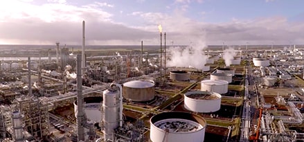 Rotterdam Refinery Drone Shot