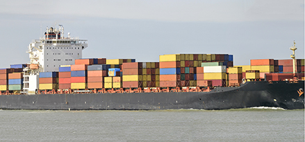Container Vessel uses Mobilgard 5100 Container vessel screen