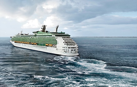Cruise ship in the Cayman Islands Cruise ship in the Cayman Islands