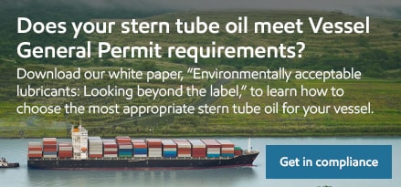 Does your stern tube oil meet vessel general permit requirements?