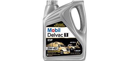 Mobil Delvac 1™ ESP 5W-40 diesel engine oil