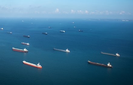 ships at sea