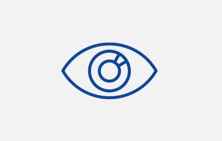 Blue eye icon