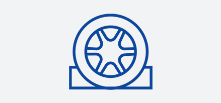 Blue tire icon